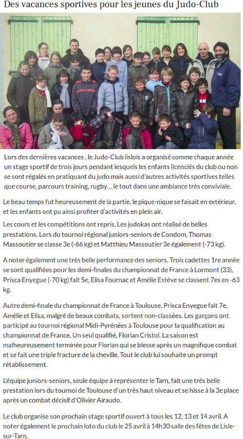 article de la dpche